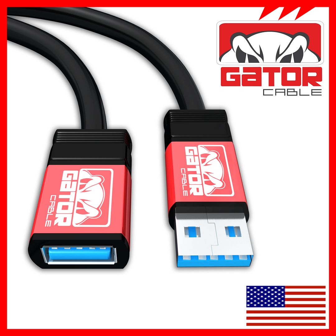 USB 3.0 Super Speed Extension Cable Male A to Female A Charger Powered